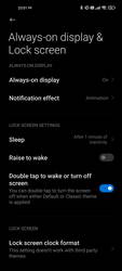 Настройки режима чтения и функции Always On Display Xiaomi Mi 11 - фото 7