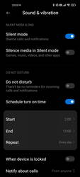 Режим «Не беспокоить» Xiaomi Mi 11