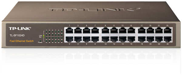 Коммутатор TP-LINK TL-SF1024D неуправляемый 24 порта 10/100Мбит/с