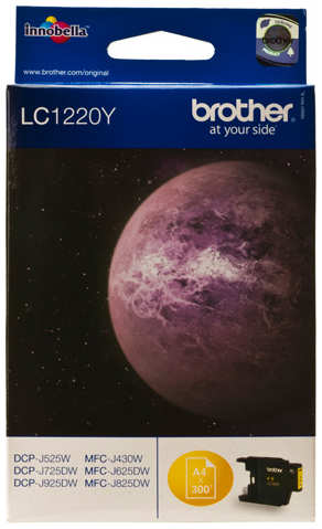Картридж Brother LC-1220Y для DCP-J525W/MFC-J430W/MFC-J825DW (300стр)