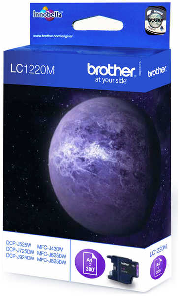Картридж Brother LC-1220M Magenta для DCP-J525W/MFC-J430W/MFC-J825DW (300стр) 1103841