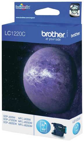 Картридж Brother LC-1220C Cyan для DCP-J525W/MFC-J430W/MFC-J825DW (300стр) 1103842