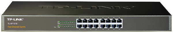 Коммутатор TP-LINK TL-SF1016 неуправляемый 16 портов 10/100Мбит/с 1109944