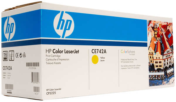 Картридж HP CE742A Yellow для CLJ CP5225 (7300стр) 1115092