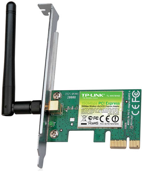 Сетевая карта TP-LINK TL-WN781ND 802.11n Wireless LAN PCI-E Adapter 1117915
