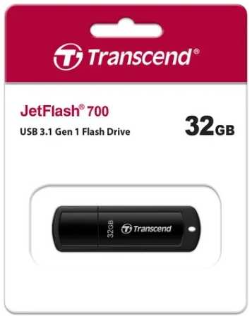 USB Flash накопитель 32GB Transcend JetFlash 700 (TS32GJF700) USB 3.0 Черный 1121078