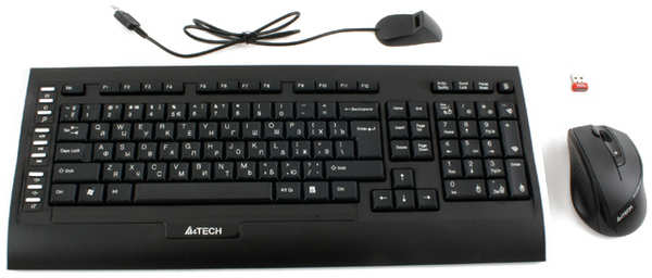 Клавиатура+мышь A4Tech 9300F Black USB 1123383