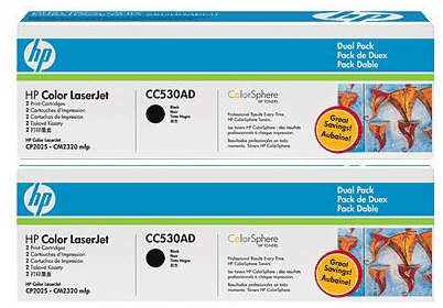 Картридж HP CC530AD для CLJ CP2025/CM2320 двойная упаковка