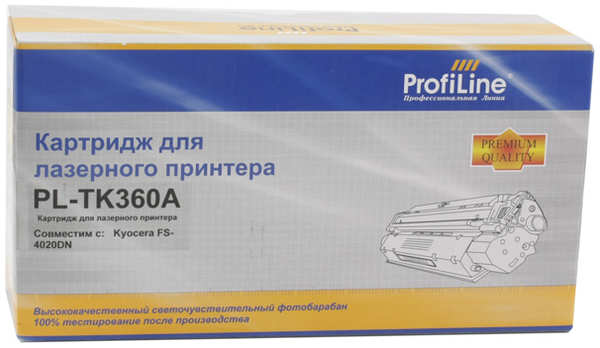 Картридж ProfiLine PL- TK-360 для Kyocera Mita FS-4020DN (20000стр) 1139955