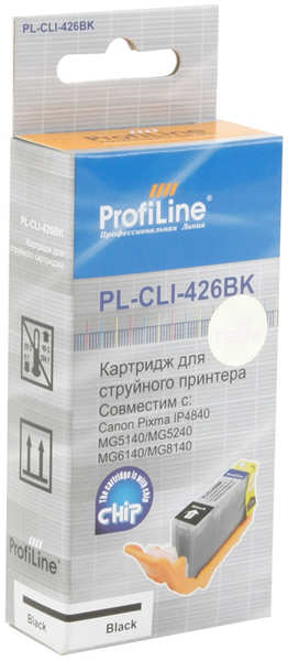 Картридж ProfiLine PL- CLI-426BK для Canon Pixma IP4840/MG5140/MG5240/MG6140/MG8140