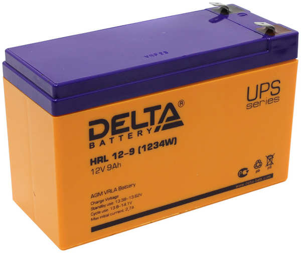 Батарея Delta HRL 12-9 (12-34W) 12V 9Ah (Battary replacement APC rbc17, rbc24, rbc110, rbc115, rbc116, rbc124, rbc133) 1158264
