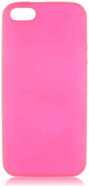 Чехол для Apple iPhone 5\5S\SE Brosco Colourful, накладка, розовый 11608163