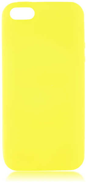 Чехол для Apple iPhone 5\5S\SE Brosco Colourful, накладка, желтый 11608165