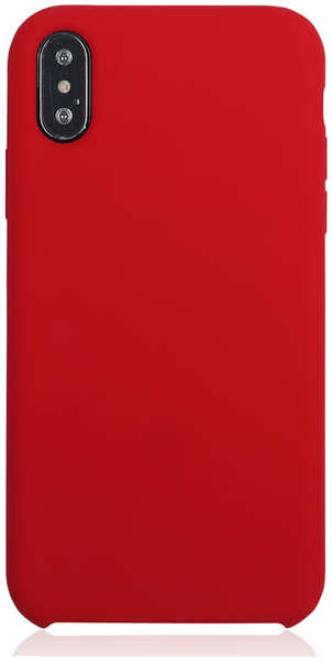 Чехол для Apple iPhone Xs Brosco Softrubber, накладка, красный 11608832