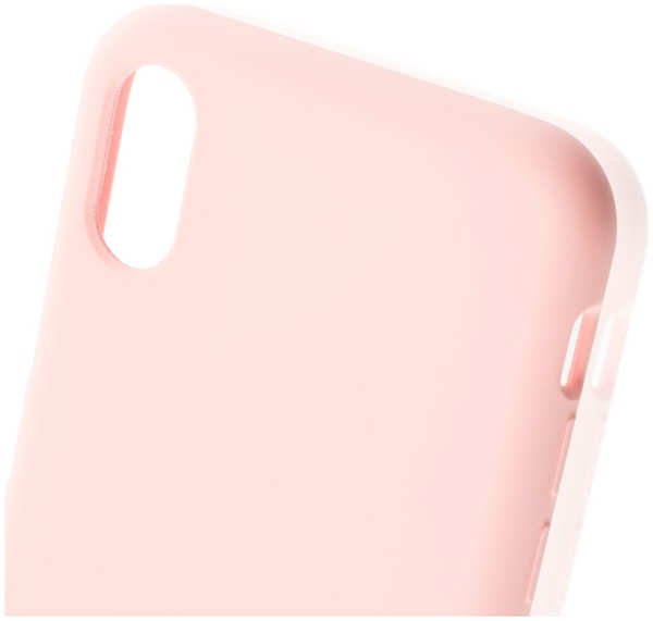 Чехол для Apple iPhone Xs Brosco Softrubber, накладка, розовый 11608836