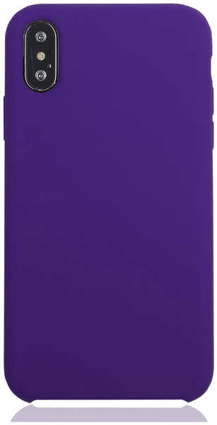 Чехол для Apple iPhone Xs Max Brosco Softrubber, накладка, фиолетовый 11610687