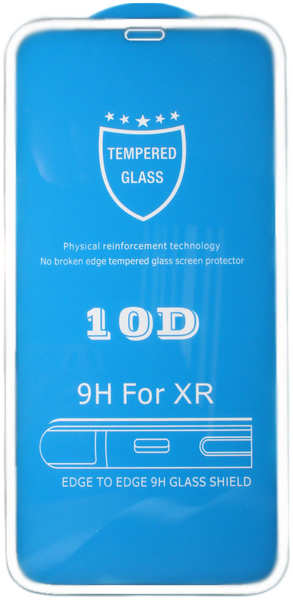 Защитное стекло для Apple iPhone 11 Pro\X\XS Brosco 3D, изогнутое по форме дисплея, с белой рамкой 11631239