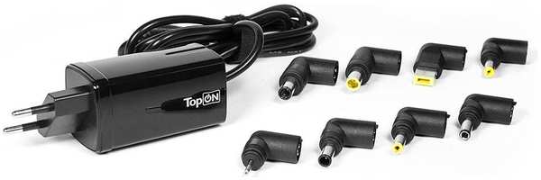 Универсальный компактный сетевой блок питания TopON TOP-U90W для ноутбуков и цифровой техники. 8 коннекторов