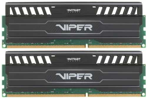 Модуль памяти DIMM 16Gb 2x8Gb KIT DDR3 PC15000 1866MHz Patriot Memory Viper 3 Mamba (PV316G186C0K)