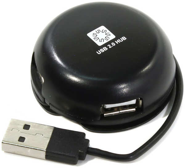 4-port USB2.0 Hub 5bites HB24-200BK Черный 11644129