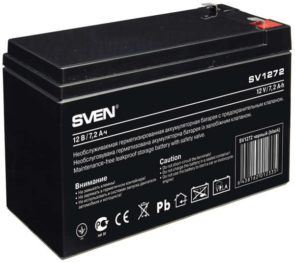 Батарея SVEN SV1272 12V 7.2Ah 11647419