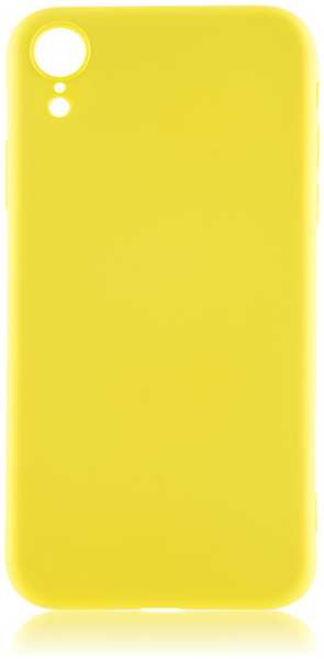 Чехол для Apple iPhone Xr Brosco Softrubber\Soft-touch желтый 11652966