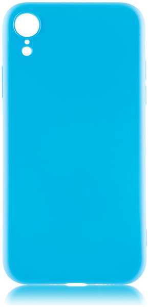 Чехол для Apple iPhone Xr Brosco Softrubber\Soft-touch голубой 11652968