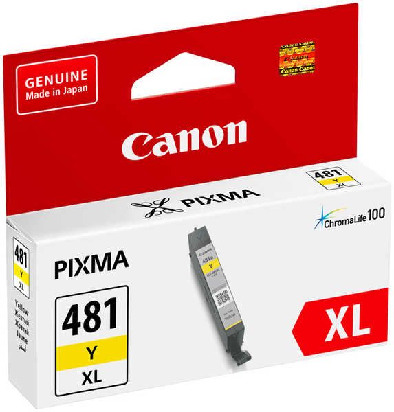 Картридж Canon CLI-481Y XL для TS6140, TR7540, TR8540, TS8140, TS9140. Желтый 11683778