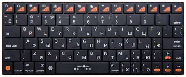 Клавиатура Oklick 840S Wireless Bluetooth Keyboard