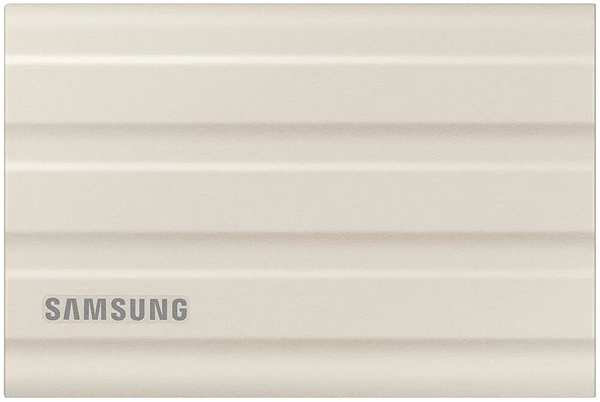 Внешний SSD-накопитель 1Tb Samsung T7 Shield MU-PE1T0K/WW (SSD) USB 3.2 Type C Бежевый 11700742