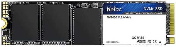 Внутренний SSD-накопитель 1024Gb Netac NV2000 NT01NV2000-1T0-E4X M.2 2280 PCIe NVMe 3.0 x4 11704719