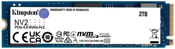 Внутренний SSD-накопитель 2000Gb Kingston NV2 SNV2S/2000G M.2 2280 PCIe NVMe 4.0 x4 11709999