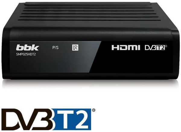 Ресивер BBK SMP025HDT2 черный DVB-T2 11711846