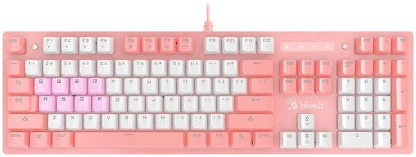 Клавиатура A4Tech Bloody B800 Dual Color Pink\White USB 11717764