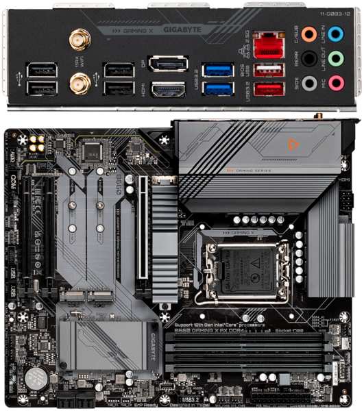 Материнская плата Gigabyte B660 Gaming X AX DDR4 B660 Socket-1700 4xDDR4, 4xSATA3, RAID, 3xM.2, 3xPCI-E16x, 4xUSB3.2, DP, HDMI, WiFi, 2.5Glan, ATX 11718012