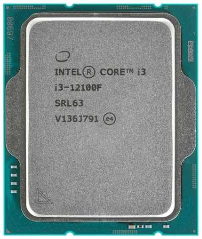 Процессор Intel Core i3-12100F, 3.3ГГц, (Turbo 4.3ГГц), 4-ядерный, 12МБ, LGA1700, OEM 11718049