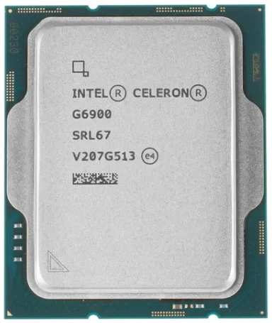 Процессор Intel Celeron G6900 3.4ГГц, 2-ядерный, 4МБ, LGA1700, OEM 11718962