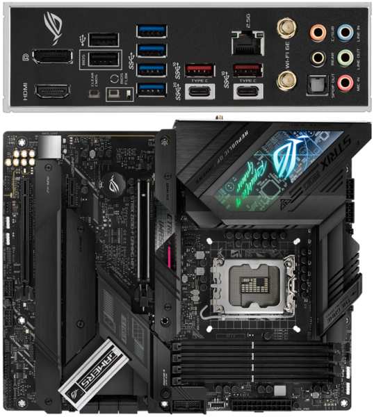 Материнская плата ASUS ROG Strix Z690-F Gaming WiFi Z690 Socket-1700 4xDDR5, 6xSATA3, RAID, 4xM.2, 2xPCI-E16x, 6xUSB3.2, 2xUSB3.2 Type C, DP, HDMI, WiFi, 2.5Glan, ATX 11723506