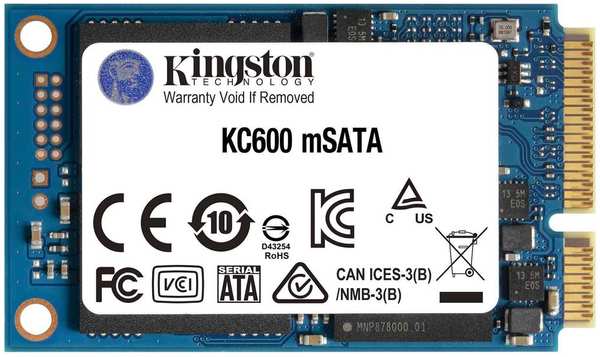 Внутренний SSD-накопитель 256Gb Kingston KC600 SKC600MS/256G mSATA