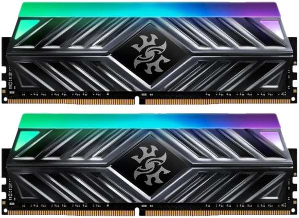 Модуль памяти DIMM 32Gb 2х16Gb DDR4 PC28800 3600MHz ADATA XPG Spectrix D41 RGB Grey (AX4U360016G18I-DT41) 11725339