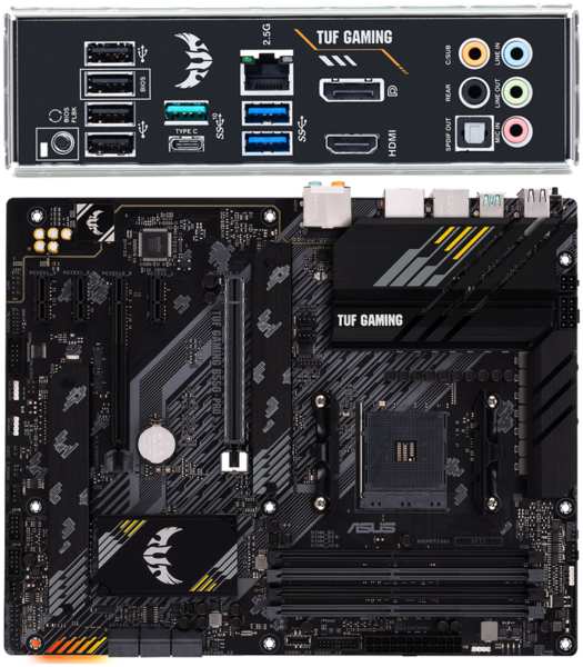 Материнская плата ASUS TUF Gaming B550-Pro B550 Socket AM4 4xDDR4, 6xSATA3, RAID, 2xM.2, 2xPCI-E16x, 3xUSB3.2, 1xUSB3.2 Type C, DP, HDMI, 2.5Glan, ATX