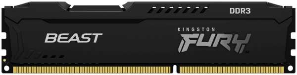 Модуль памяти DIMM 4Gb DDR3 PC12800 1600MHz Kingston Fury Beast Black (KF316C10BB/4) 11728600