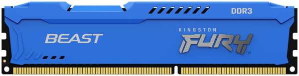 Модуль памяти DIMM 4Gb DDR3 PC12800 1600MHz Kingston Fury Beast Blue (KF316C10B/4) 11728602