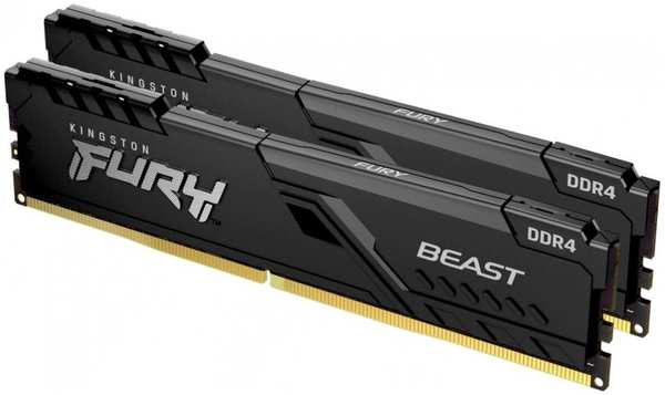 Модуль памяти DIMM 64Gb 2х32Gb DDR4 PC21300 2666MHz Kingston Fury Beast (KF426C16BBK2/64)