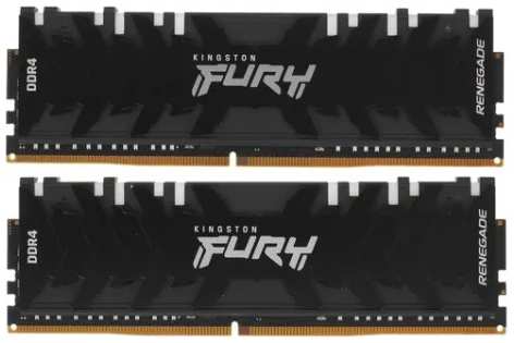 Модуль памяти DIMM 16Gb 2х8Gb DDR4 PC25600 3200MHz Kingston Fury Renegade RGB (KF432C16RBAK2/16)
