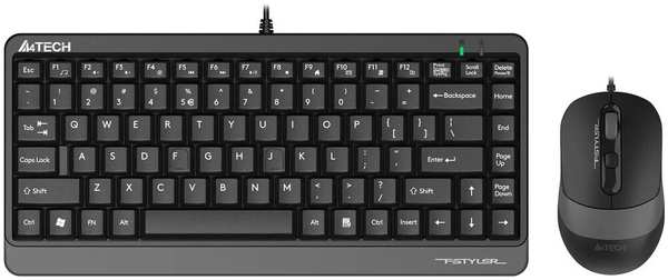 Клавиатура+мышь A4Tech Fstyler F1110 Black/Grey 11730377