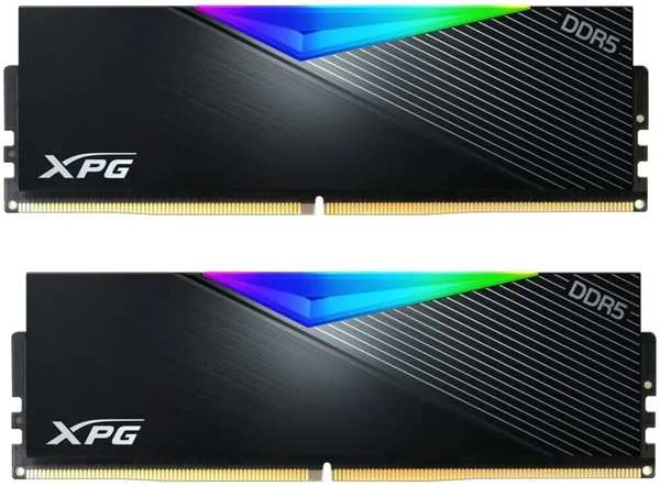 Модуль памяти DIMM 64Gb 2х32Gb DDR5 PC44800 5600MHz ADATA XPG Lancer RGB (AX5U5600C3632G-DCLARBK)