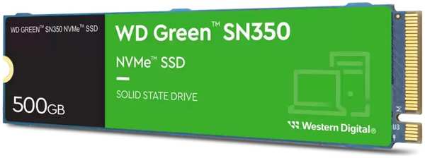 Внутренний SSD-накопитель 500Gb Western Digital SN350 (WDS500G2G0C) M.2 2280 PCIe NVMe 3.0 x4