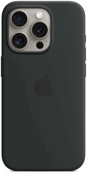 Чехол для Apple iPhone 15 Pro Silicone Case with MagSafe Black 11732701