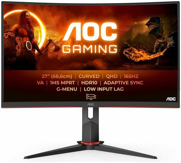 Монитор 27″AOC CQ27G2S VA 2560x1440 1 ms HDMI, DisplayPort 11733053